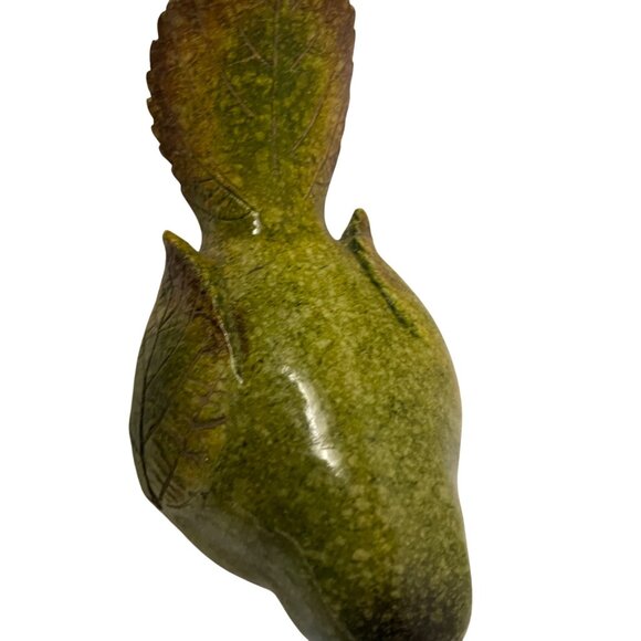 Handcrafted Ceramic Garden Bird Figurines Sma;; Statue  Pottery 1 1/2" x 5 12" - Picture 5 of 9